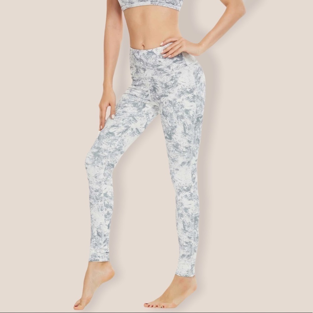 QUEENIEKE High Waist Marble Sports Leggings
